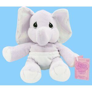 Tender Tails Purple Elephant Plush Precious Moments Vintage 2000 Enesco 7.5 In